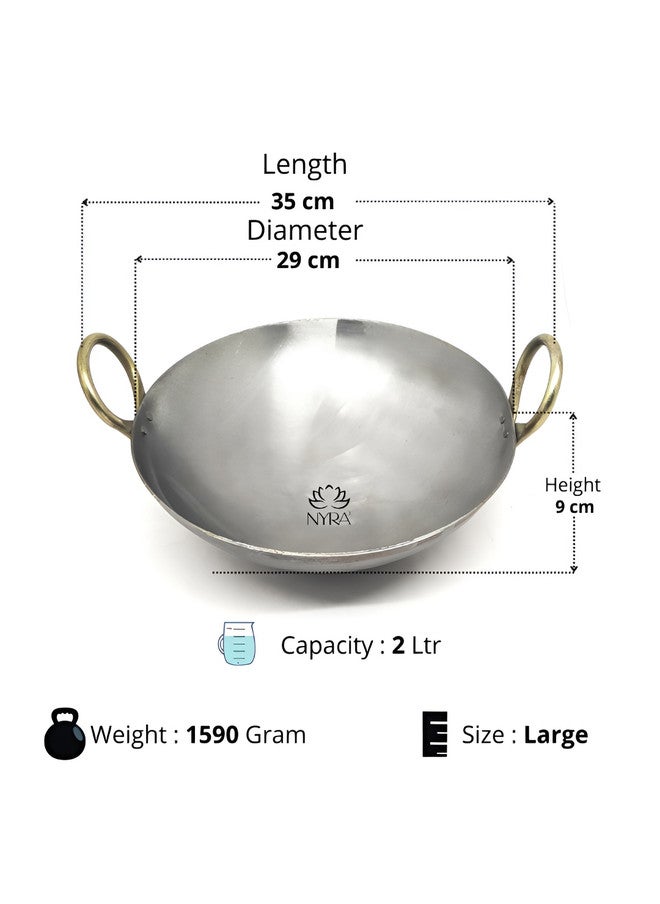 Nyra Kitchenware أواني مطبخ نيرا بلمسة فضية وذهبية من الحديد آمنة للغسالة 2 لتر - Image 2